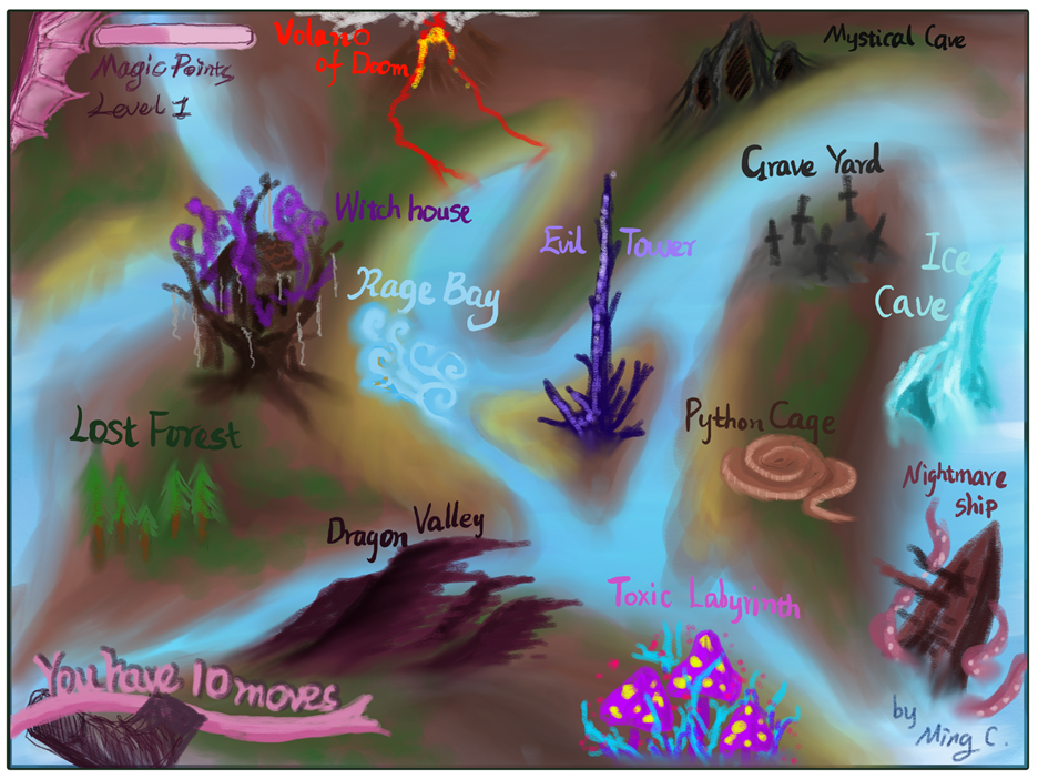 Map of the Magical World Abita